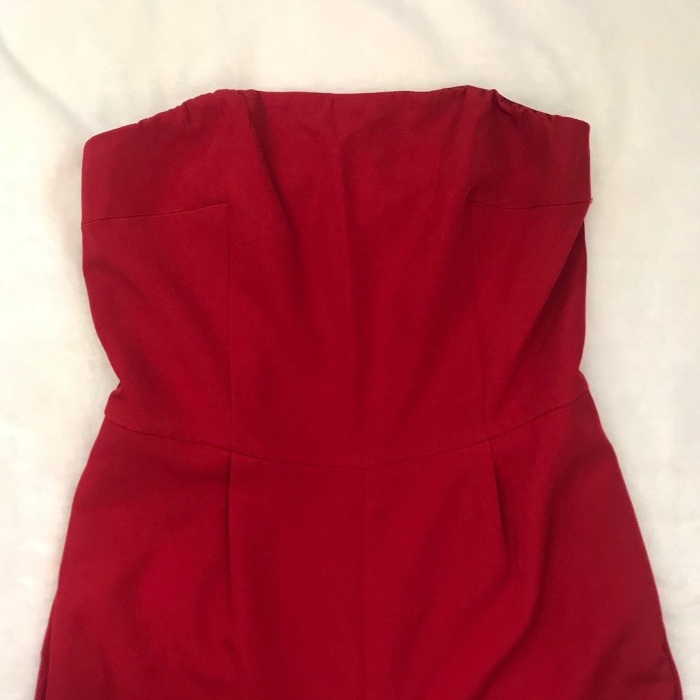 Red express jumpsuit with pockets - Picture 2 of 4